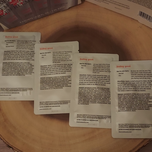 (8) BUNDLE LOT K-BEAUTY FACE MASKS Project Glimmer Empower Hour 4 Piece Mask Kit - Picture 11 of 12